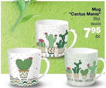 Promotions Mug cactus mania - Produit Maison - Home & Co - Valide de 02/05/2018 à 27/05/2018 chez Home & Co