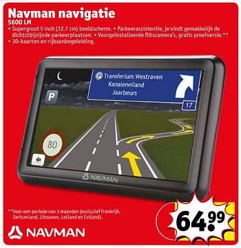 steno Soepel letterlijk Navman Navman navigatie 5600 lm - Promotie bij Kruidvat