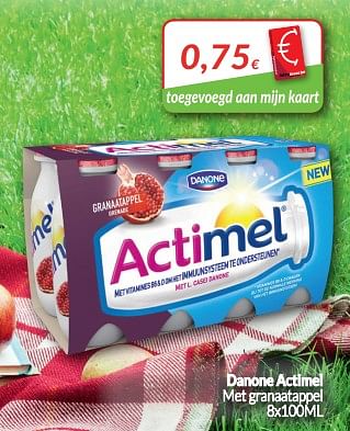 Promoties Danone actimel met granaatappel - Danone - Geldig van 01/05/2018 tot 31/05/2018 bij Intermarche