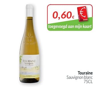 Promotions Touraine sauvignon blanc - Vins blancs - Valide de 01/05/2018 à 31/05/2018 chez Intermarche
