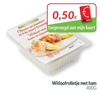 Promotions Witloofrolletje met ham - Produit maison - Intermarche - Valide de 01/05/2018 à 31/05/2018 chez Intermarche