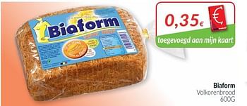 Promoties Biaform volkorenbrood - Biaform - Geldig van 01/05/2018 tot 31/05/2018 bij Intermarche