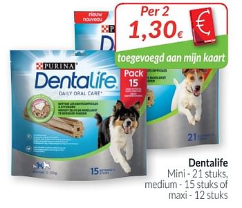 Promoties Dentalife mini , medium of maxi - Dentalife - Geldig van 01/05/2018 tot 31/05/2018 bij Intermarche