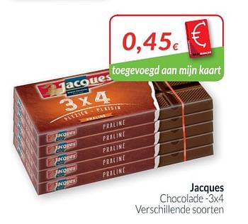 Promoties Jacques chocolade - Jacques - Geldig van 01/05/2018 tot 31/05/2018 bij Intermarche