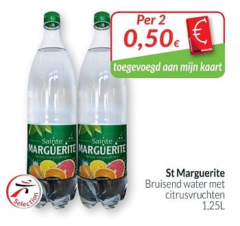 Promoties St marguerite bruisend water met citrusvruchten - Sainte Marguerite - Geldig van 01/05/2018 tot 31/05/2018 bij Intermarche