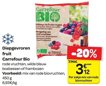 Promoties Diepgevroren fruit carrefour bio - Huismerk - Carrefour  - Geldig van 09/05/2018 tot 21/05/2018 bij Carrefour