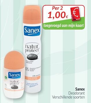 Promoties Sanex deodorant - Sanex - Geldig van 01/05/2018 tot 31/05/2018 bij Intermarche