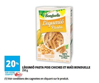 Auchan Promotie Legumio Pasta Pois Chiches Et Mais Bonduelle Bonduelle Diepvries Geldig Tot 15 05 18 Promobutler