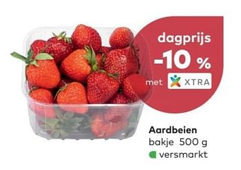 Promoties Aardbeien bakje - Huismerk - Bioplanet - Geldig van 02/05/2018 tot 05/06/2018 bij Bioplanet
