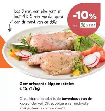 Promoties Gemarineerde kippenkotelet - Huismerk - Bioplanet - Geldig van 02/05/2018 tot 05/06/2018 bij Bioplanet
