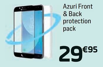 Promotions Azuri front + back protection pack - Azuri - Valide de 04/05/2018 à 14/06/2018 chez Base