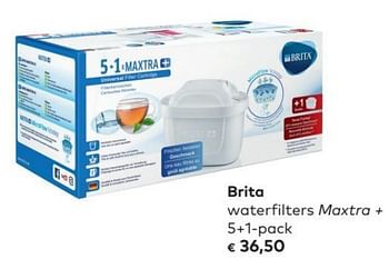 Promoties Brita waterfilters maxtra + - Brita - Geldig van 02/05/2018 tot 05/06/2018 bij Bioplanet