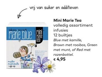 Promoties Mini marie tea volledig assortiment infusies - Huismerk - Bioplanet - Geldig van 02/05/2018 tot 05/06/2018 bij Bioplanet