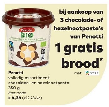 Promoties Penotti volledig assortiment chocolade- en hazelnootpast - Penotti - Geldig van 02/05/2018 tot 05/06/2018 bij Bioplanet