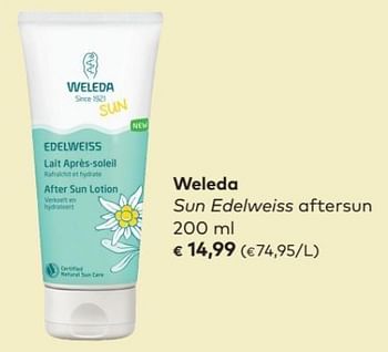 Promoties Weleda after sun lotion sun edelweiss aftersun - Weleda - Geldig van 02/05/2018 tot 05/06/2018 bij Bioplanet