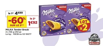 Promotions Milka tender break - Milka - Valide de 08/05/2018 à 21/05/2018 chez Super Casino