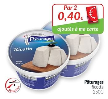 Promoties Pâturages ricotta - Paturages - Geldig van 01/05/2018 tot 31/05/2018 bij Intermarche