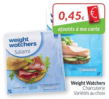 Promotions Weight watchers charcuterie - Weight Watchers - Valide de 01/05/2018 à 31/05/2018 chez Intermarche