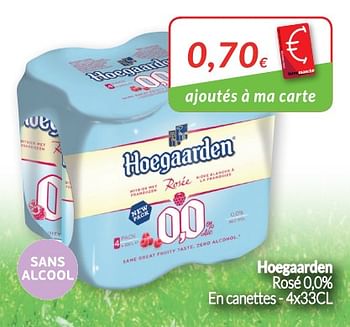Promotions Hoegaarden rosé - Hoegaarden - Valide de 01/05/2018 à 31/05/2018 chez Intermarche