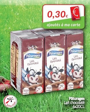 Promotions Paturages lait chocolate - Paturages - Valide de 01/05/2018 à 31/05/2018 chez Intermarche