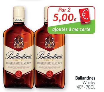 Promoties Ballantines whisky - Ballantine's - Geldig van 01/05/2018 tot 31/05/2018 bij Intermarche