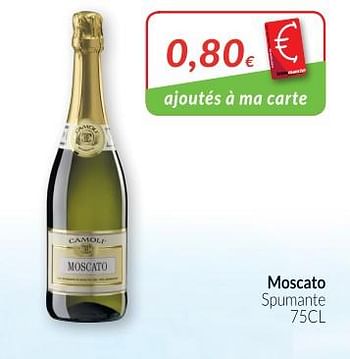 Promotions Moscato spumante - Mousseux - Valide de 01/05/2018 à 31/05/2018 chez Intermarche