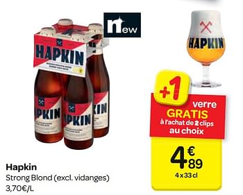 Promoties Hapkin strong blond - Hapkin - Geldig van 09/05/2018 tot 21/05/2018 bij Carrefour