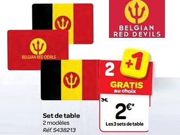 Promoties Set de table - Huismerk - Carrefour  - Geldig van 09/05/2018 tot 21/05/2018 bij Carrefour