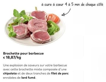 Promotions Brochette pour barbecue - Produit maison - Bioplanet - Valide de 02/05/2018 à 05/06/2018 chez Bioplanet