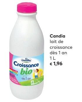Promotions Candia lait de croissance - CANDIA - Valide de 02/05/2018 à 05/06/2018 chez Bioplanet
