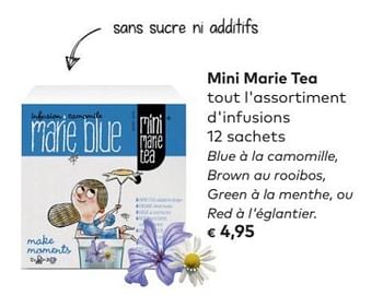 Promoties Mini marie tea tout i` assortiment d`infusions - Huismerk - Bioplanet - Geldig van 02/05/2018 tot 05/06/2018 bij Bioplanet
