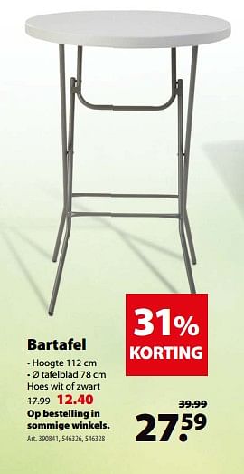 Promoties Bartafel - Huismerk - Gamma - Geldig van 16/05/2018 tot 28/05/2018 bij Gamma