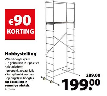 Promoties Hobbystelling - Huismerk - Gamma - Geldig van 16/05/2018 tot 28/05/2018 bij Gamma