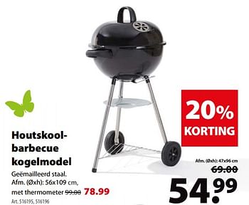 Promoties Houtskoolbarbecue kogelmodel - Huismerk - Gamma - Geldig van 16/05/2018 tot 28/05/2018 bij Gamma