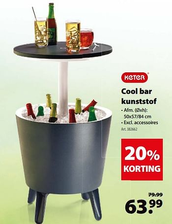 Promoties Keter cool bar kunststof - Keter - Geldig van 16/05/2018 tot 28/05/2018 bij Gamma