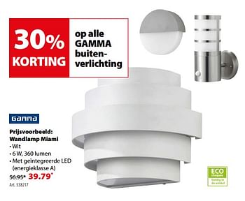 Promoties Philips wandlamp miami - Philips - Geldig van 16/05/2018 tot 28/05/2018 bij Gamma