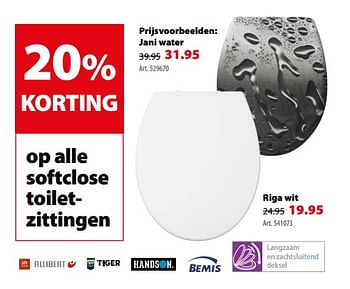 Promoties Toiletzitting jani water - Huismerk - Gamma - Geldig van 16/05/2018 tot 28/05/2018 bij Gamma