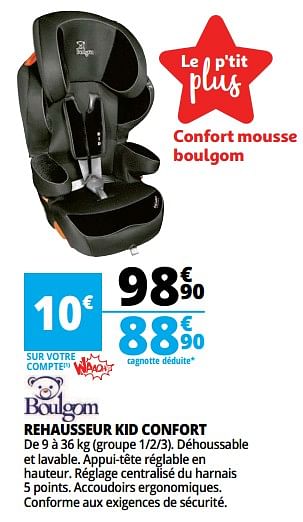 Boulgom Rehausseur Kid Confort En Promotion Chez Auchan Ronq