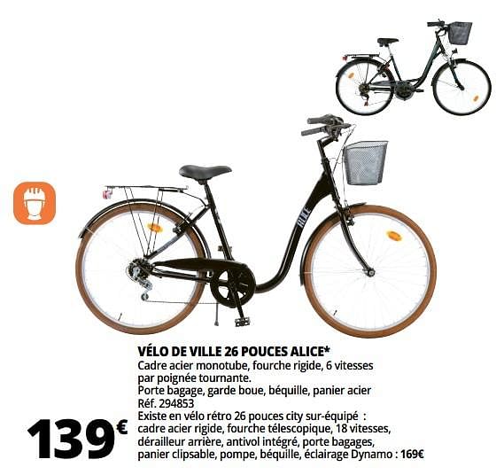 Velo discount femme auchan