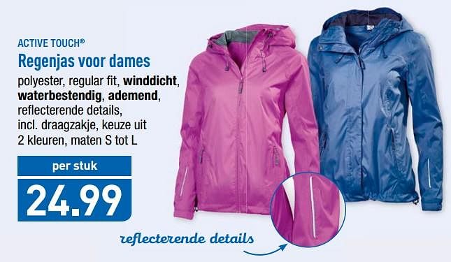 Regenjas best sale dames aldi