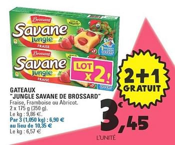 Brossard Gateaux Jungle Savane De Brossard En Promotion Chez E Leclerc