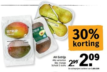 Promoties Ah eetrijp mango - Huismerk - Albert Heijn - Geldig van 14/05/2018 tot 20/05/2018 bij Albert Heijn