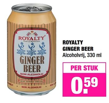 Promotions Royalty ginger beer - Produit Maison - Big Bazar - Valide de 07/05/2018 à 21/05/2018 chez Big Bazar