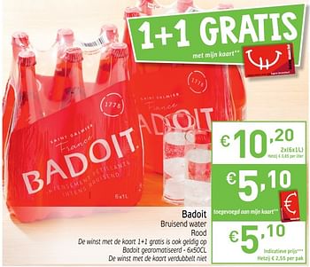 Promoties Badoit bruisend water - Badoit - Geldig van 15/05/2018 tot 21/05/2018 bij Intermarche