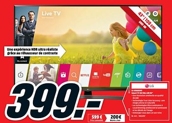 LG Lg 43uj634v smart tv full led - Promotie bij Media Markt
