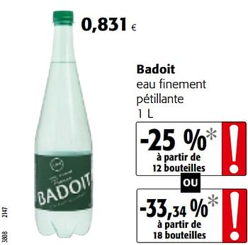 Promotions Badoit eau finement pétillante - Badoit - Valide de 09/05/2018 à 22/05/2018 chez Colruyt