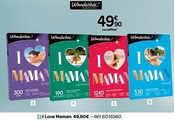 Promoties I love maman - Wonderbox - Geldig van 09/05/2018 tot 21/05/2018 bij Carrefour