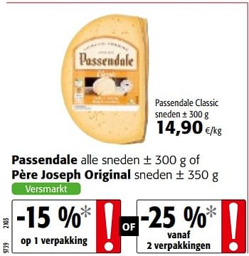 Promoties Passendale classic sneden of père joseph original - Huismerk - Colruyt - Geldig van 09/05/2018 tot 22/05/2018 bij Colruyt