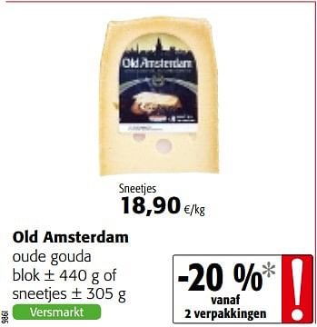 Promoties Old amsterdam oude gouda blok - Old Amsterdam - Geldig van 09/05/2018 tot 22/05/2018 bij Colruyt
