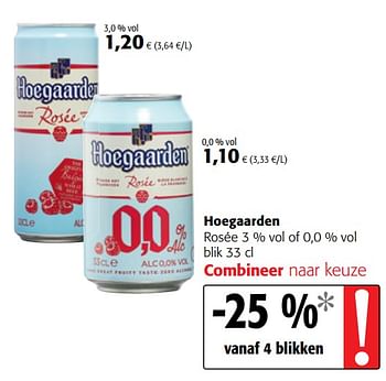 Promoties Hoegaarden rosée - Hoegaarden - Geldig van 09/05/2018 tot 22/05/2018 bij Colruyt